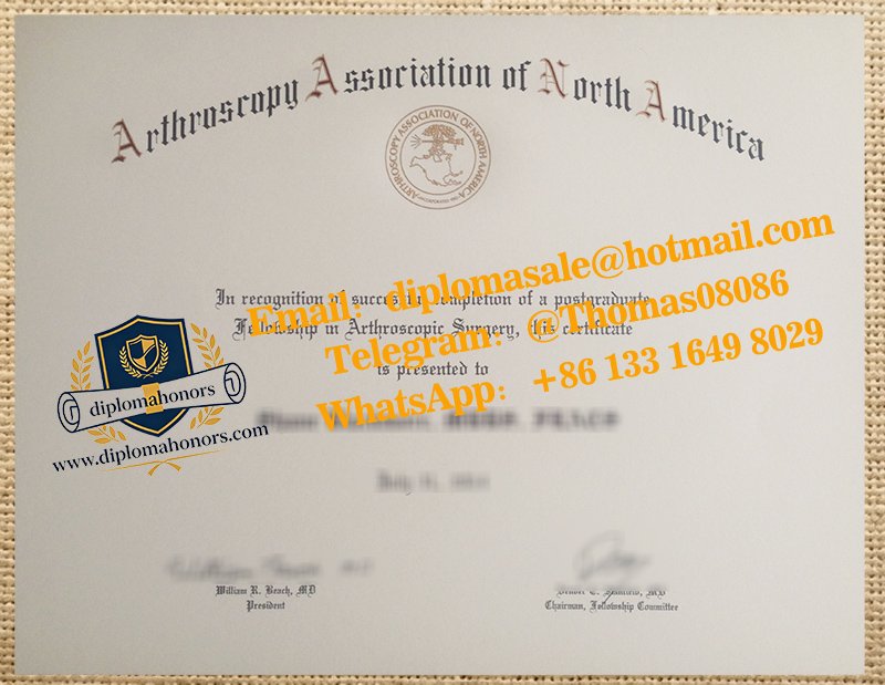 AANA certificate