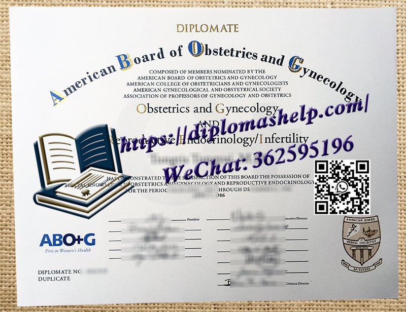 ABOG certificate