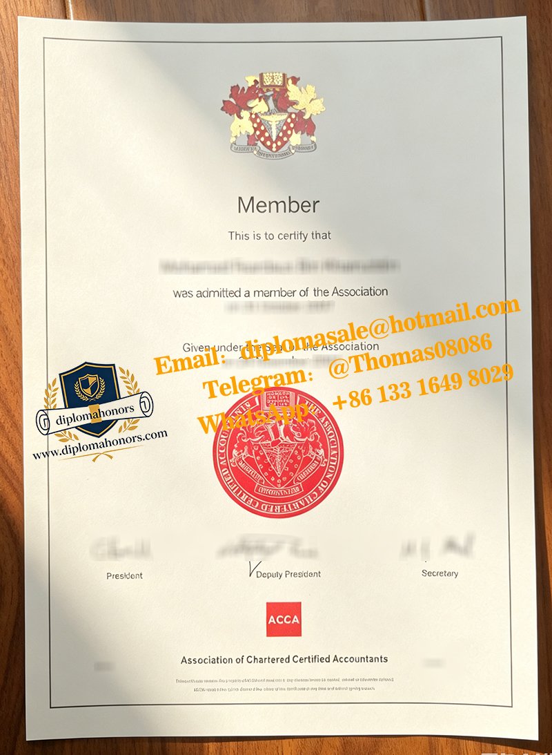ACCA certificate