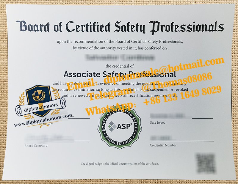 ASP certificate
