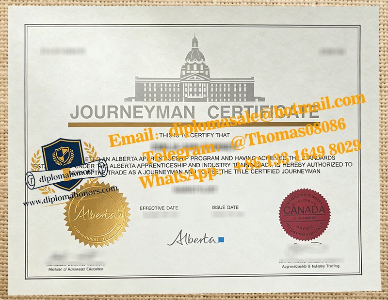 Alberta Journeyman certificate