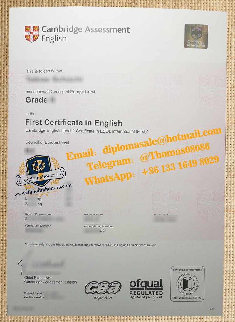 B2 First Certificate