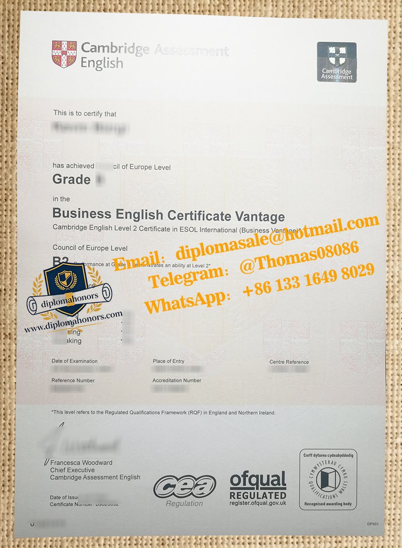 BEC certificate