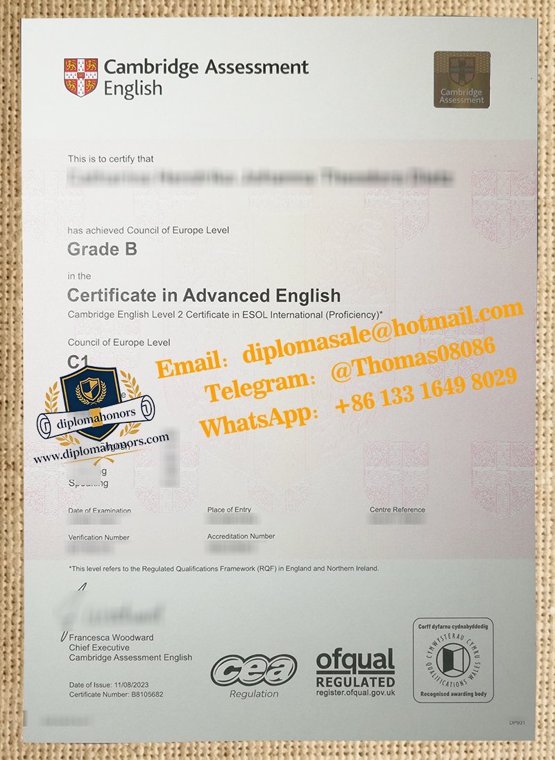 CAE certificate
