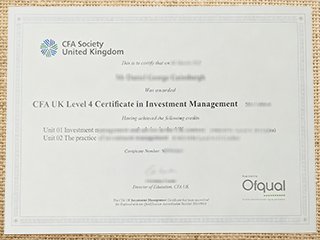 CFA UK Level 4 Certificate