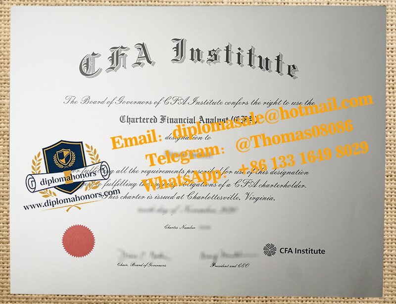 CFA certificate