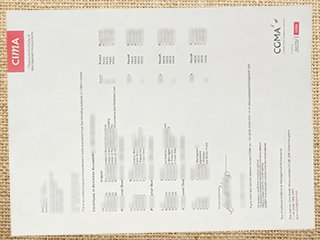 CIMA official transcript