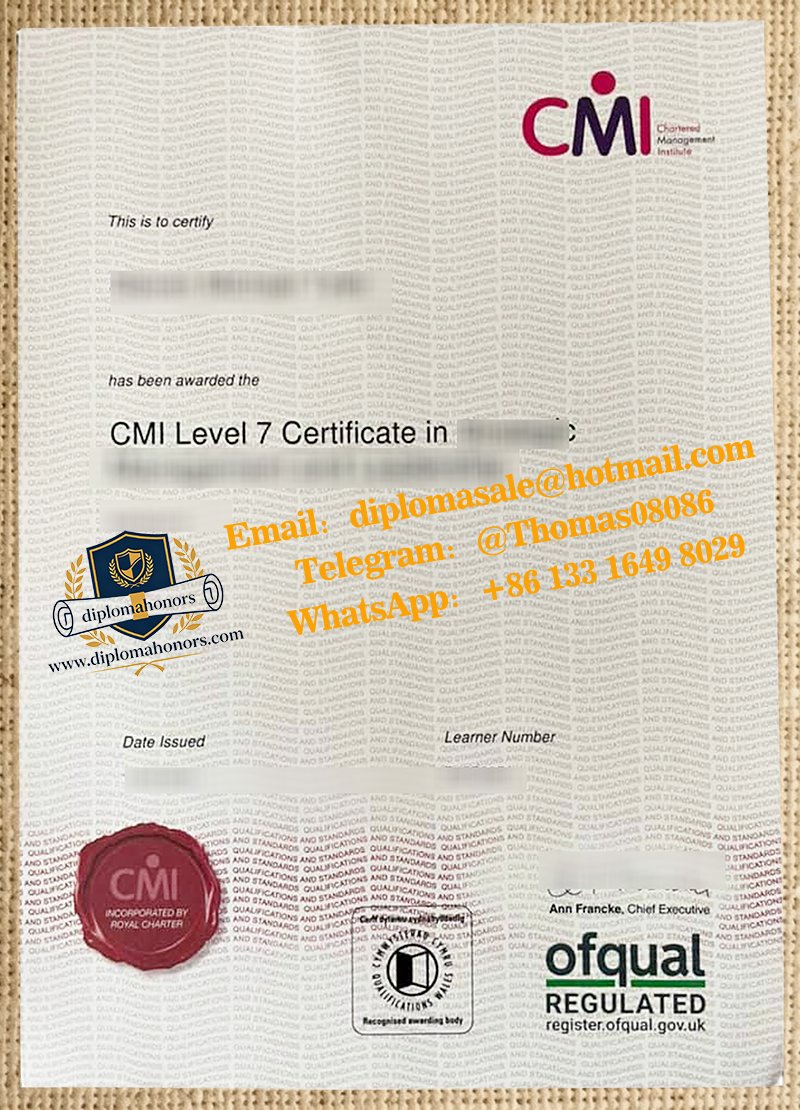 CMI certificate