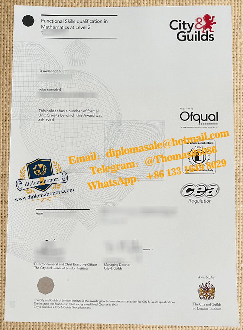 City & Guilds Functional Skills Maths Level 2 certificate
