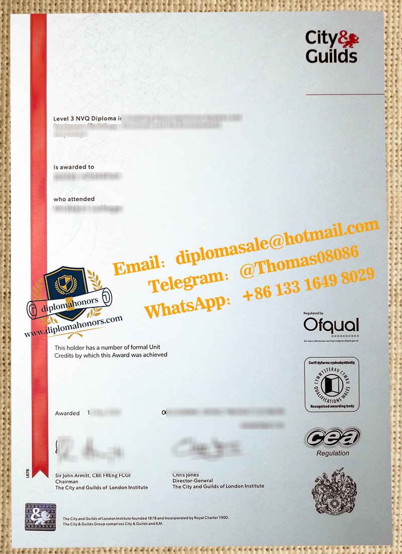 City & Guilds Level 3 NVQ diploma