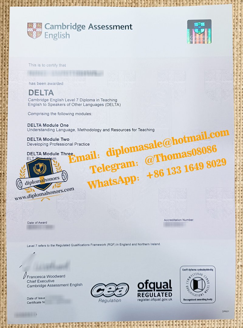 DELTA certificate