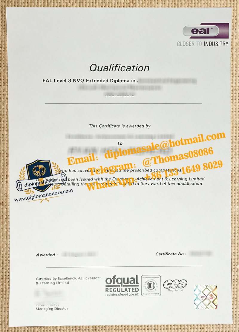EAL Level 3 Diploma