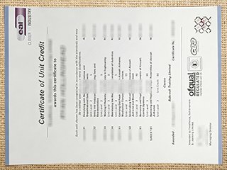 EAL certificate of Unit credit