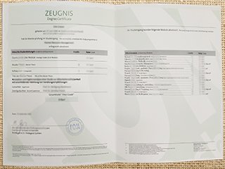 FOM Hochschule zeugnis