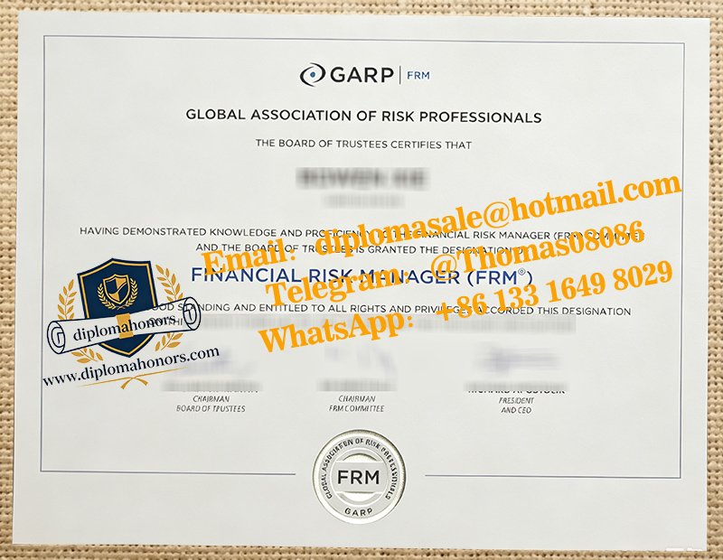 FRM certificate