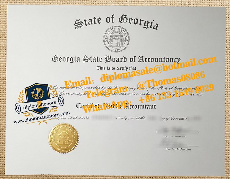 Georgia CPA certificate