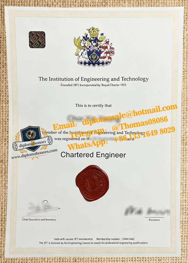 IET certificate