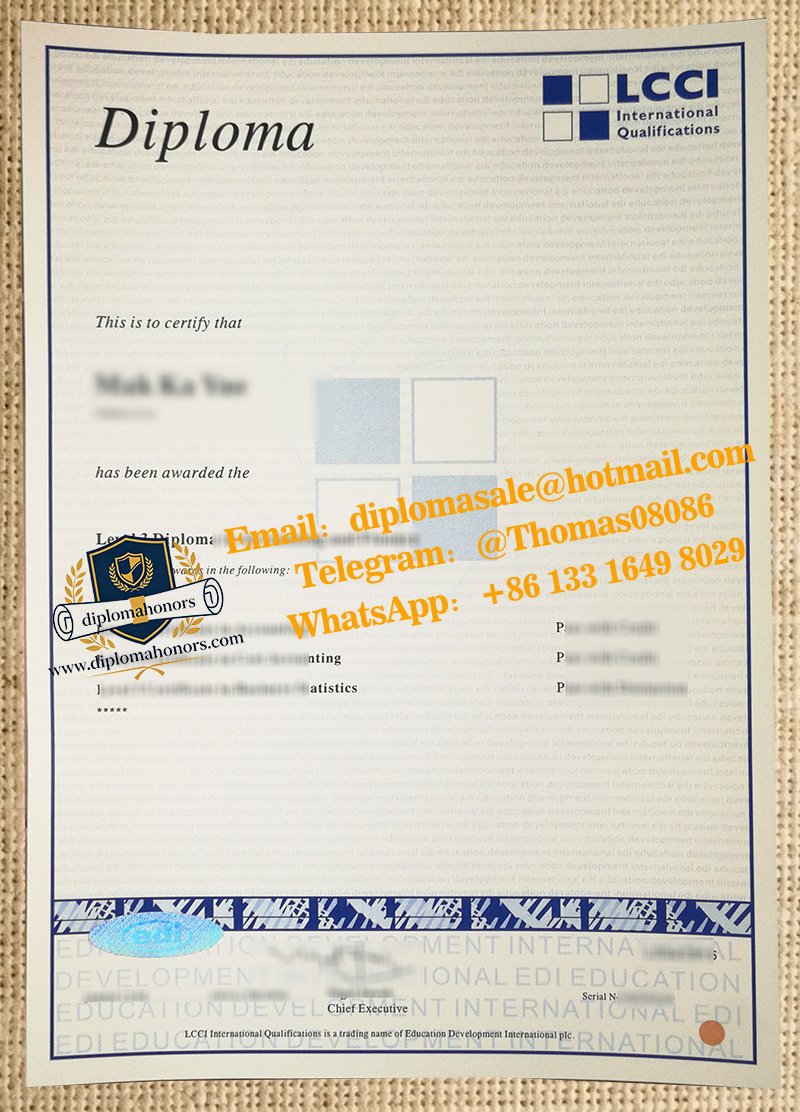 LCCI Level 3 diploma