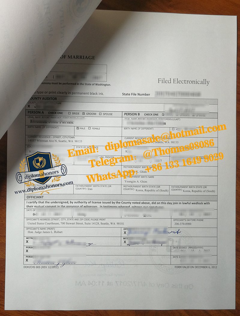 Marriage Certificate