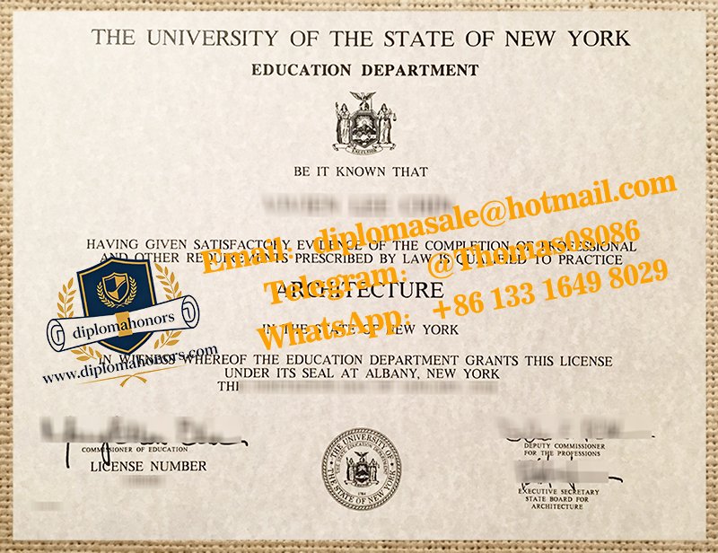 New York Architecture license