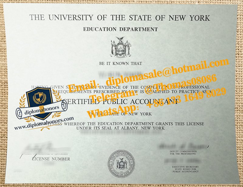 New York CPA certificate