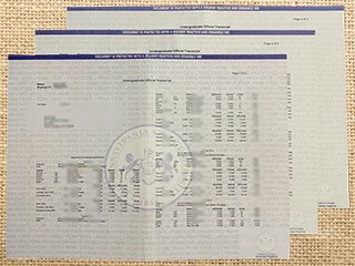 Penn State transcript
