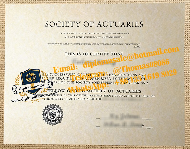 SOA FSA certificate