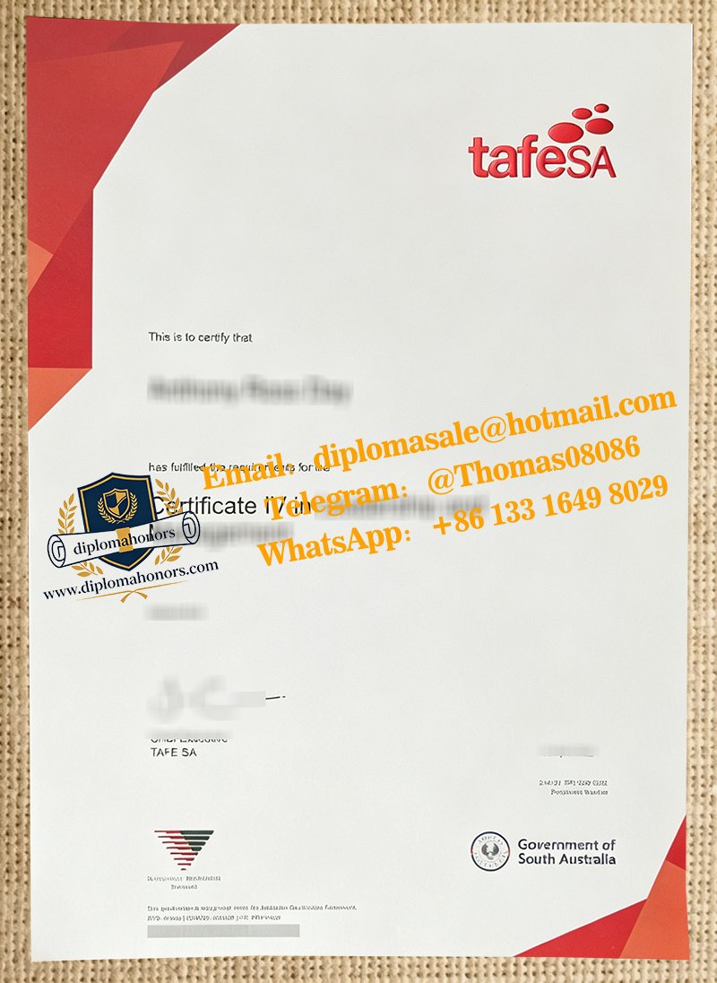 TAFE SA certificate
