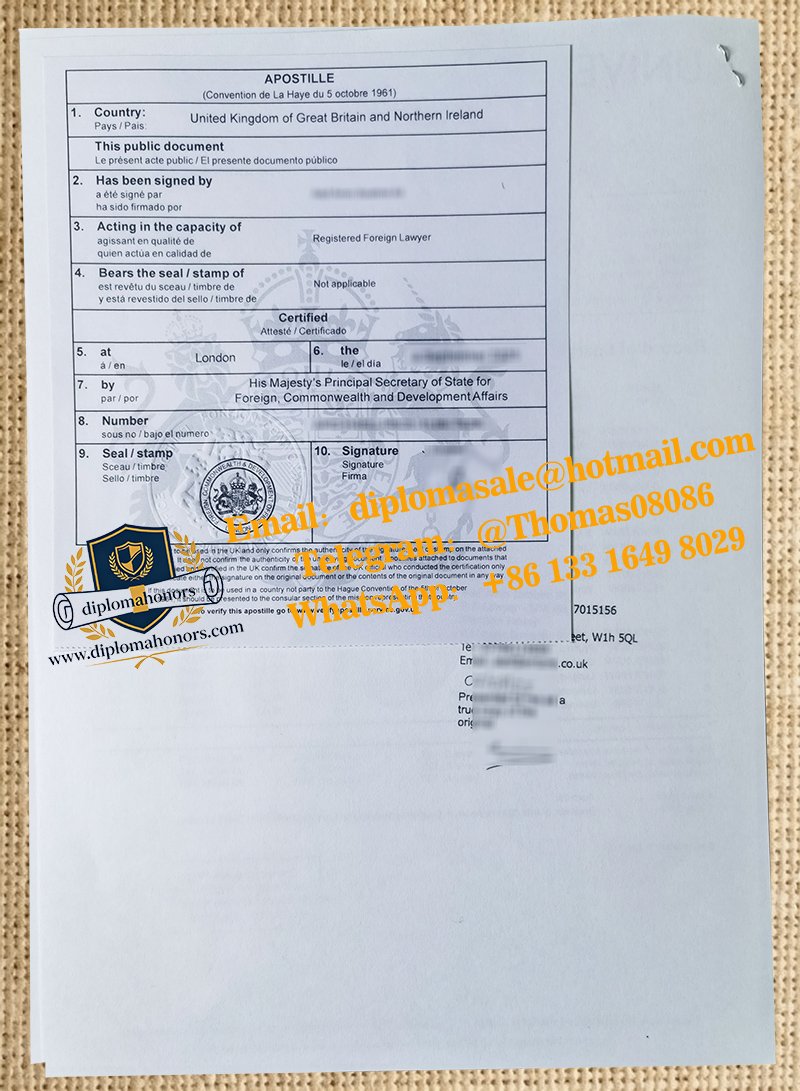 UK Apostille