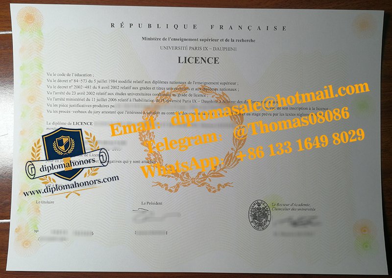 Université Paris-Dauphine licence