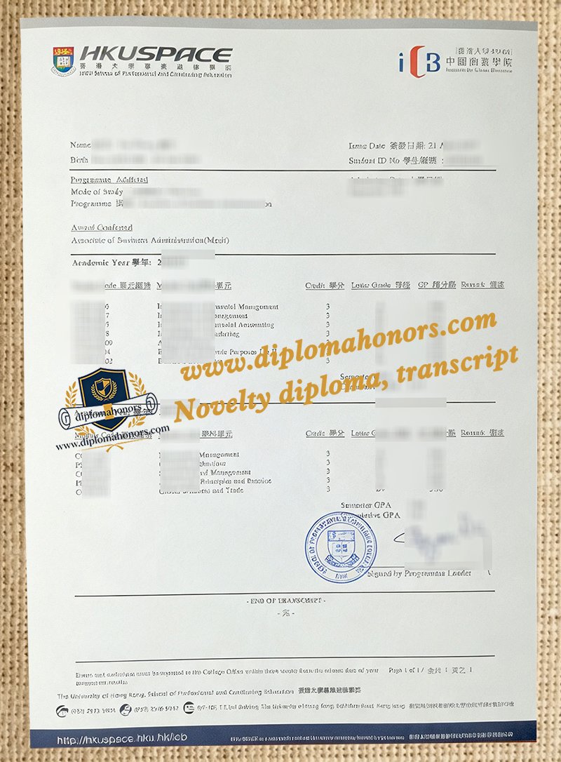 HKU SPACE transcript