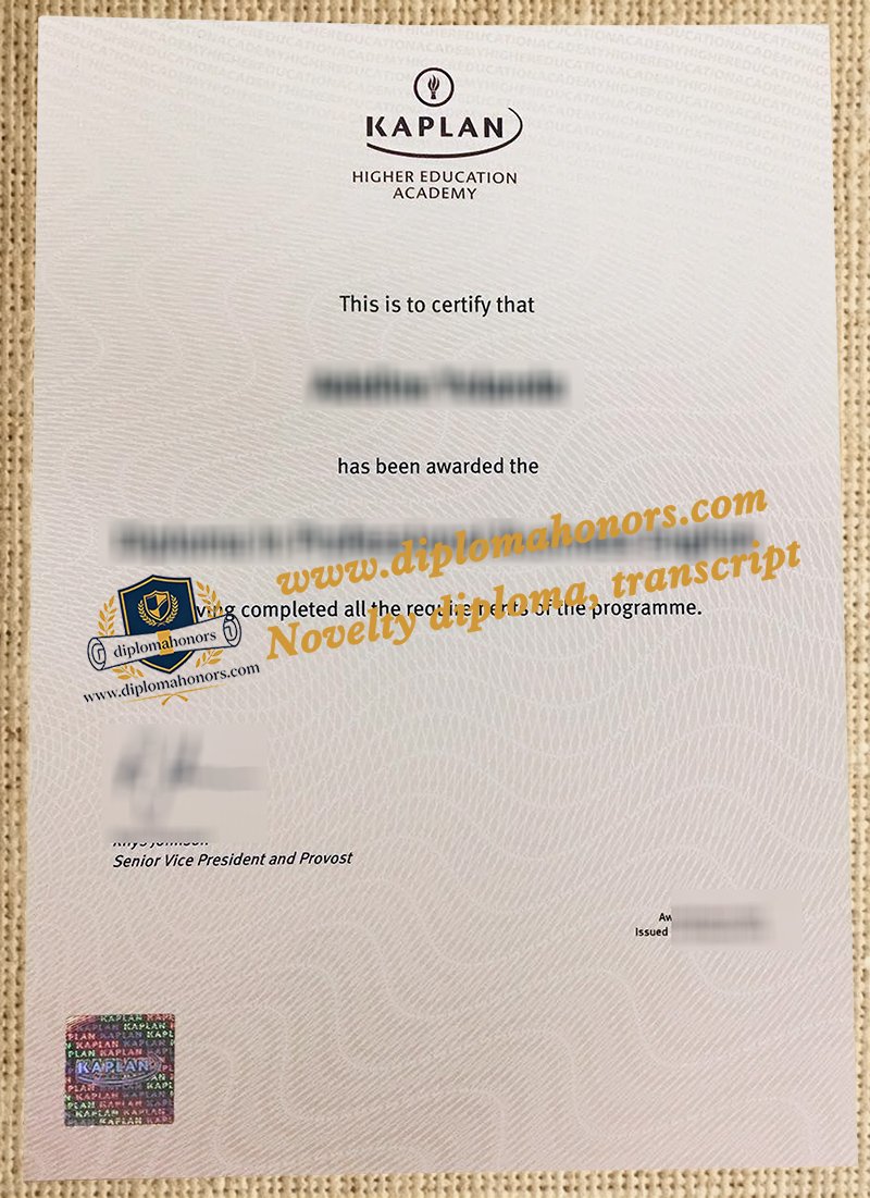 Kaplan Higher Education Academy diploma