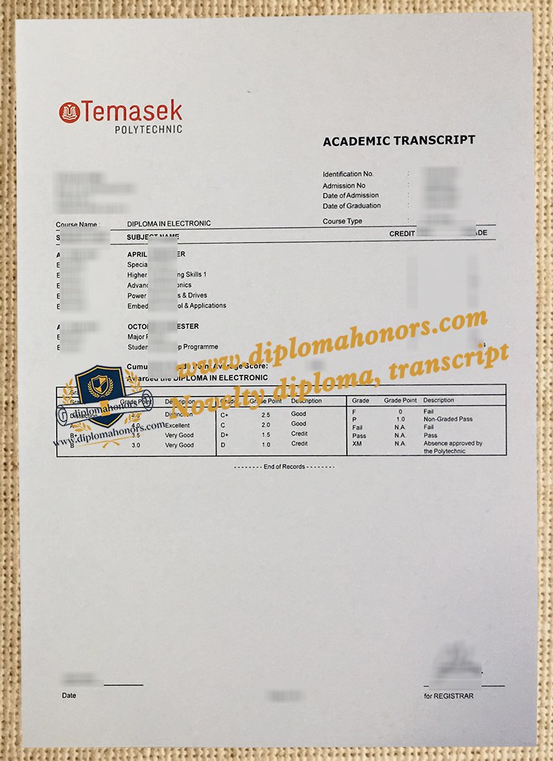 Temasek Polytechnic transcript